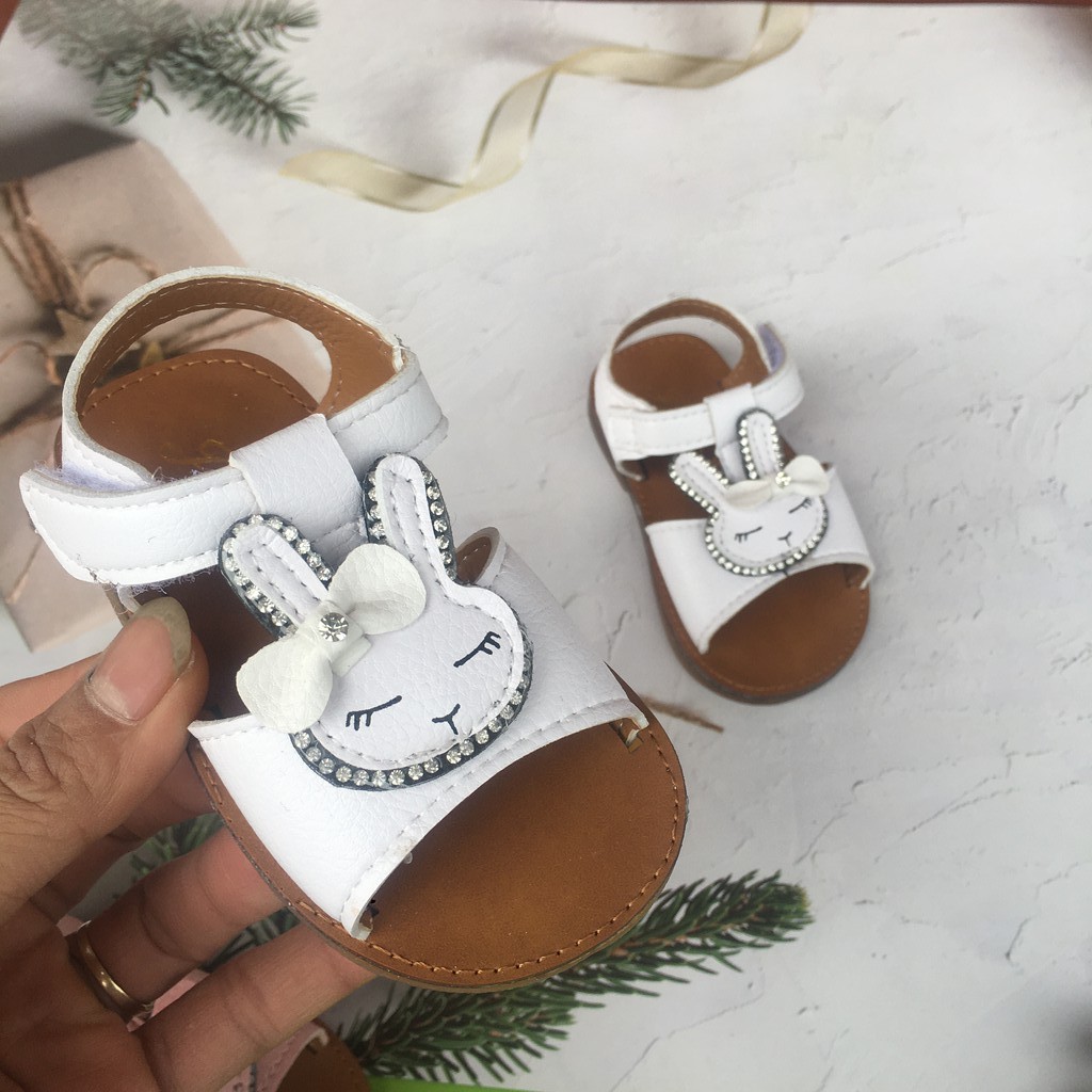 Sandal tập đi thỏ nơ 802 cho bé gái