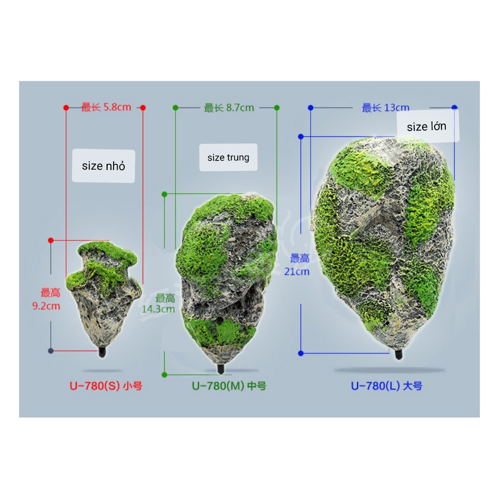 Mô hình đảo nổi trang trí bể cá