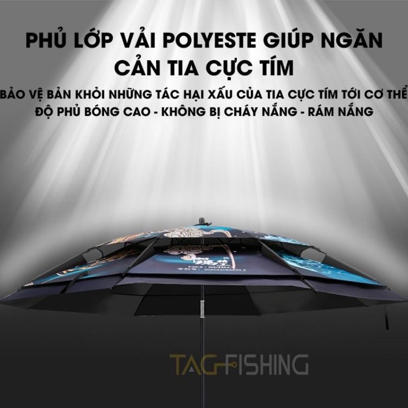 ô câu cá 2 tầng dài 2m4 hàng loại 1 hình rồng bay cao cấp vip bdshad8