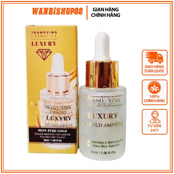 Serum TRANG VINA Cosmetics Luxury - 24k Gold Ampoule  - Wanbishop86