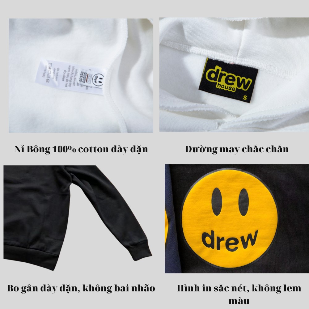 Áo hoodie drew Furystore nỉ dày mũ 2 lớp oversize form rộng | BigBuy360 - bigbuy360.vn