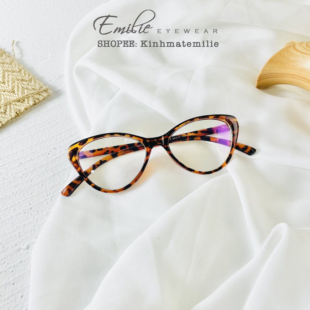 Gọng kính mắt mèo nhựa dẻo Emilie eyewear phụ kiện thời trang 2383