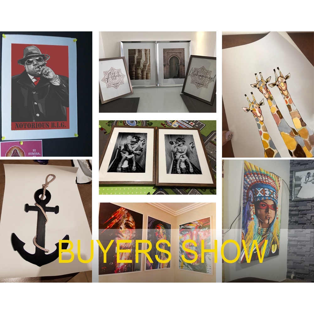 Tranh Sơn Dầu Treo Tường Trang Trí Hình Khỉ Và Voi