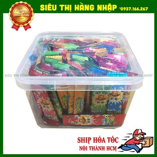 Hộp 100 gói kẹo nổ trái cây HongKong