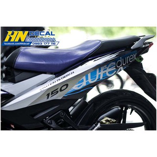 Tem trùm exciter xanh bạc 150 durexx