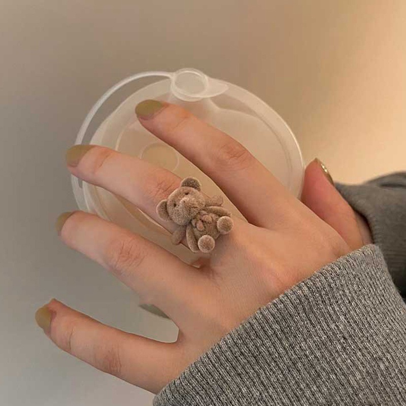 Nhẫn Hình Gấu Dễ Thương Có Thể Điều Chỉnh Kích Cỡ