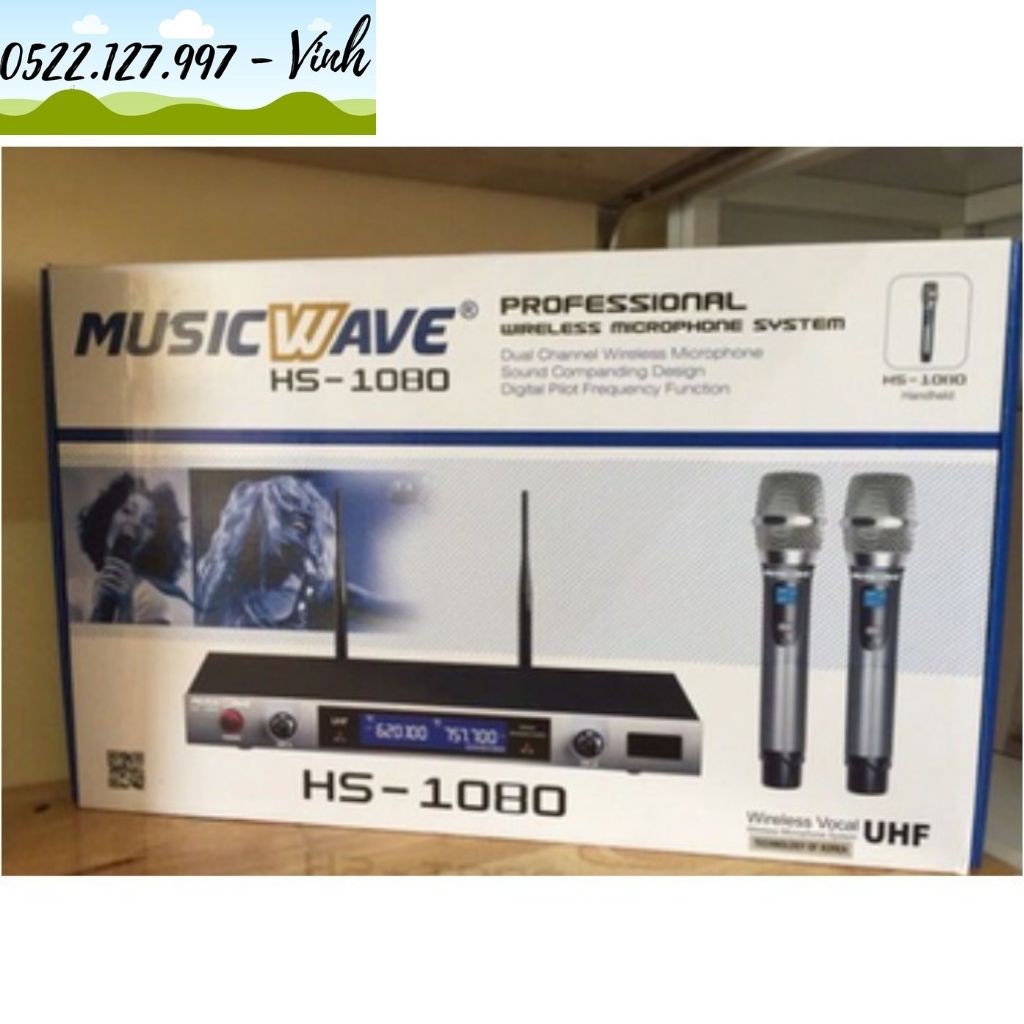 Micro karaoke không dây MusicWave HS-1080 - Hành Chính Hãng - Gia Khang Shop