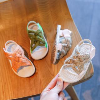 Giày sandal trẻ em 2020 màu sắc tương phản giày sandal bé gái đi biển mùa hè dép velcro trẻ em dép