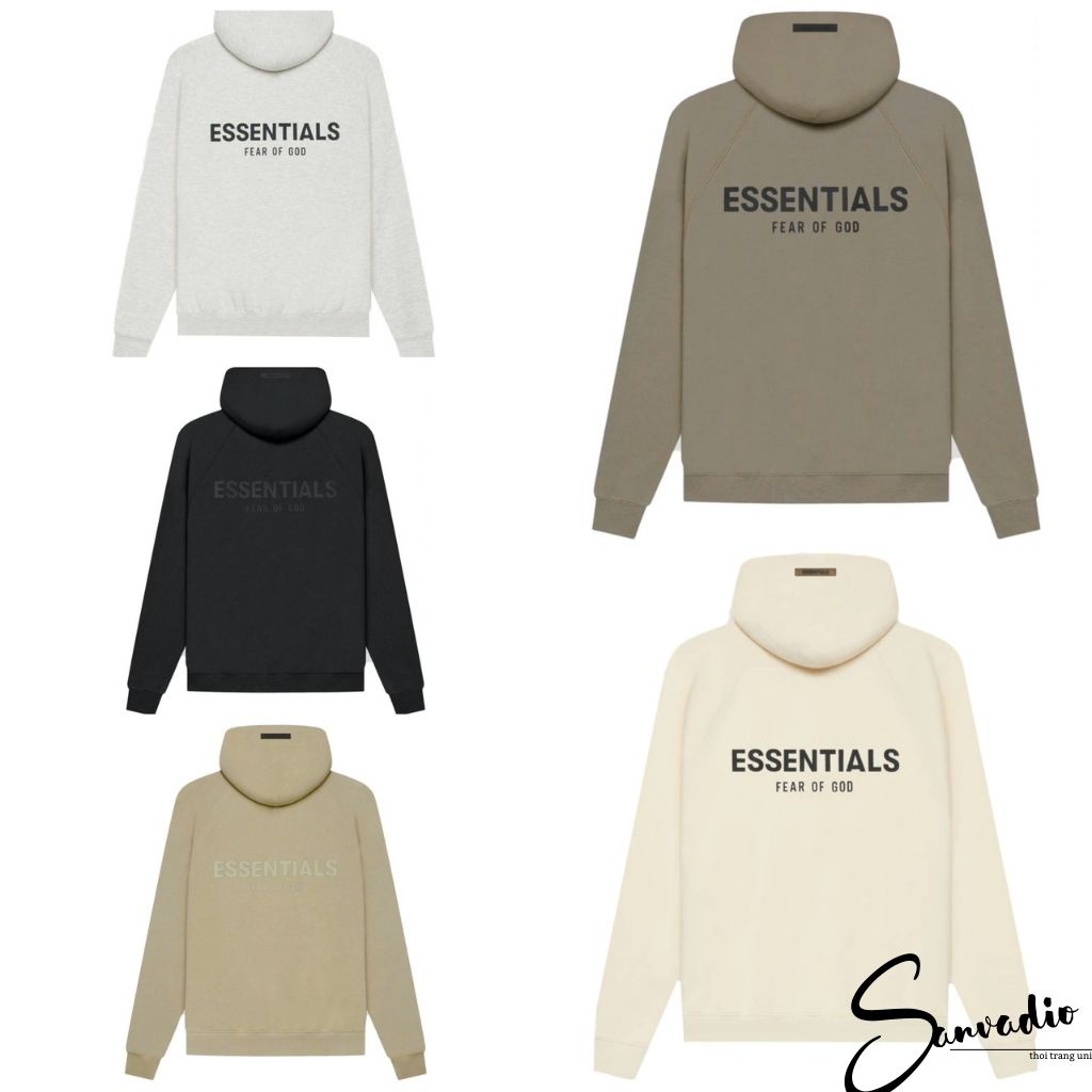 Áo nỉ hoodie nam nữ SANVADIO áo hoodie  unisex hoodie essentials AN209 | BigBuy360 - bigbuy360.vn