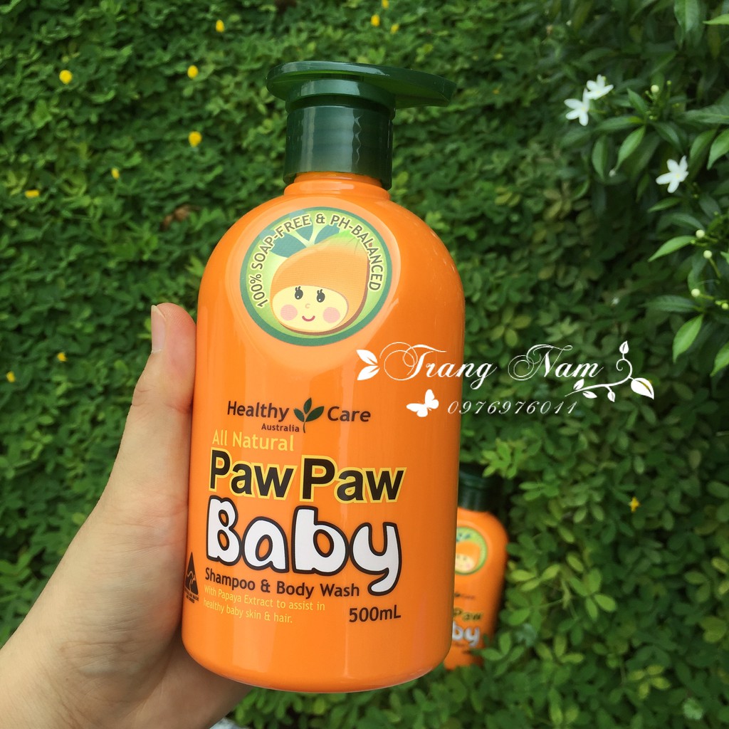 Sữa tắm gội Paw Paw Baby Healthy Care (Úc)