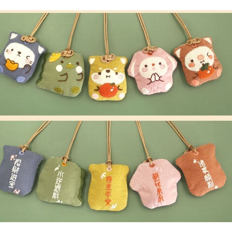 (HÀNG ORDER) Set nguyên liệu làm túi phước Omamori handmade.