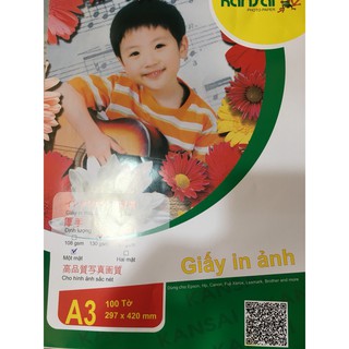 Giấy in màu KANSAI 1 mặt A3 định lượng 130 gsm - KS-07