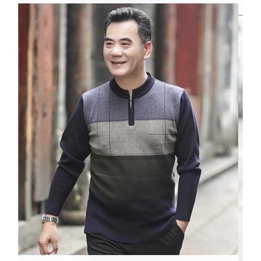 - áo len người già, áo len ông già ( cho bố, cho ông)_hàng sẵn 🎉🎉 -p0
