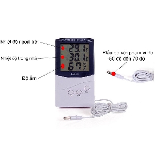 Đồng hồ đo nhiệt độ, độ ẩm model TA-318