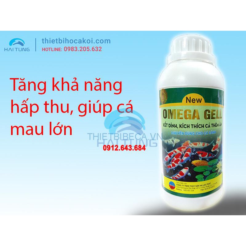 [FREE SHIP EXTRA] Chất kết dính thức ăn OMEGA GELL nhằm hạn chế thất thoát Vitamin và chất dinh dưỡng