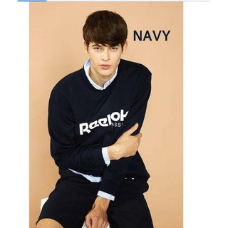 Áo Cotton Nỉ REEBOK Unisex Dài Tay In Chữ Lớn - 2352