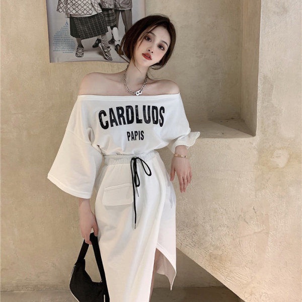 Bộ Áo Hai Dây + Chân Váy Xẻ Tà Quyến Rũ Thời Trang Mùa Hè Cho Nữ