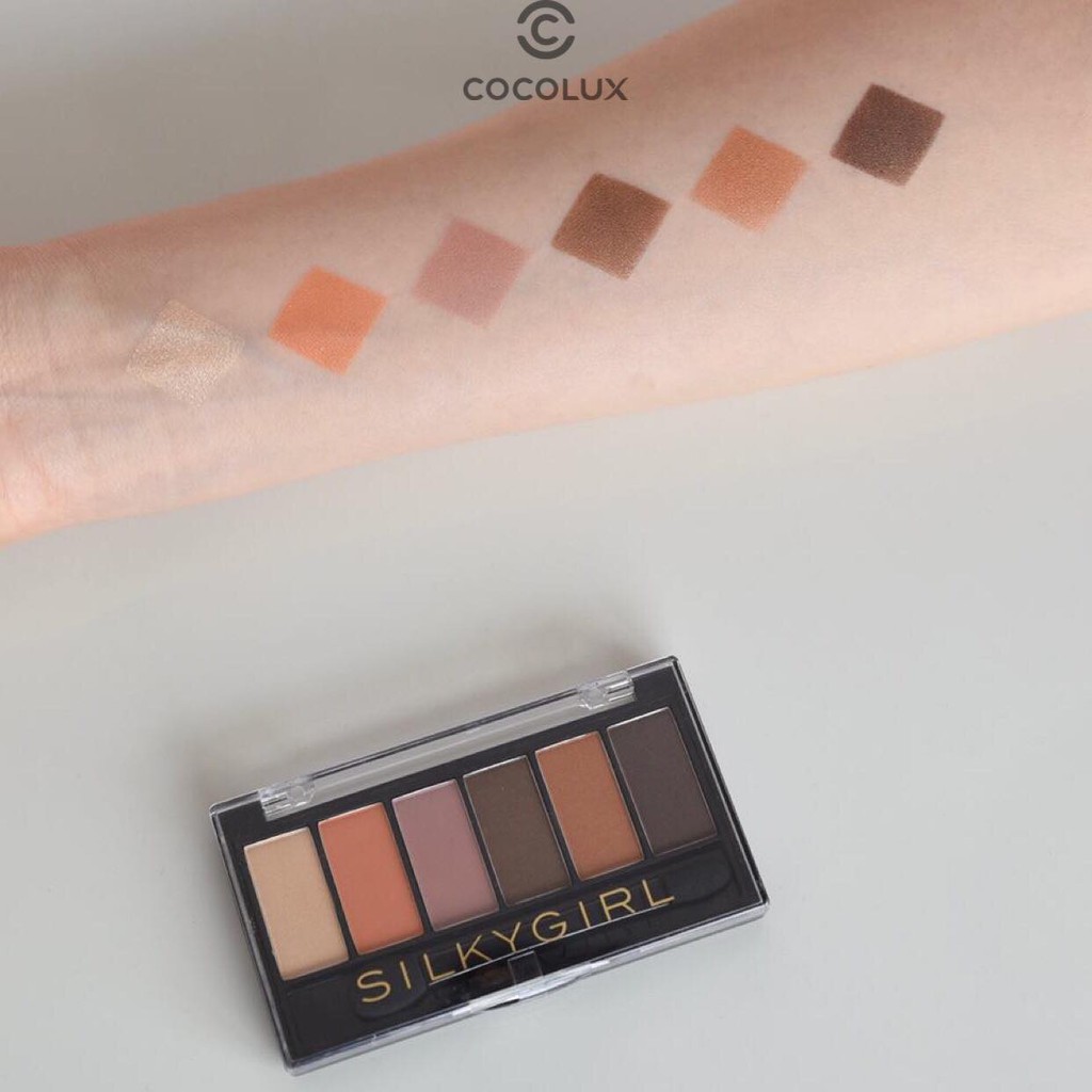 [CoCoLux] Phấn Mắt 6 Ô Silkygirl Truly Nude Eye Palette