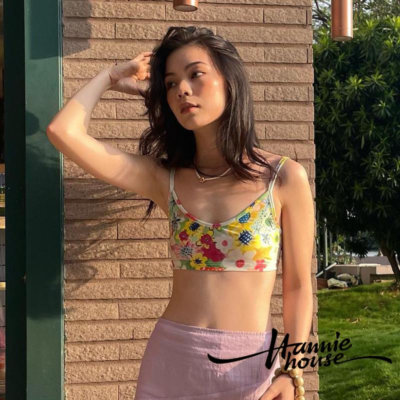 Áo Dây Hoạ Tiết Hoa Cho Nữ