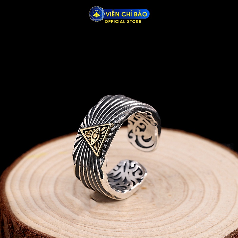 Nhẫn bạc nam Thiên Nhãn chất liệu bạc Thái 925 thời trang phụ kiện trang sức Viễn Chí Bảo N101142