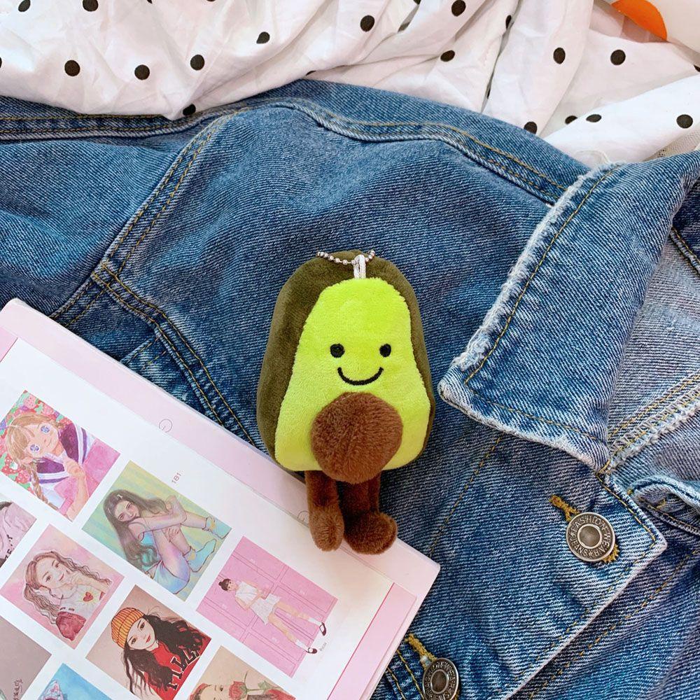 MXGOODS Móc Khóa Hình Trái Bơ Bằng Nhung Thời Trang