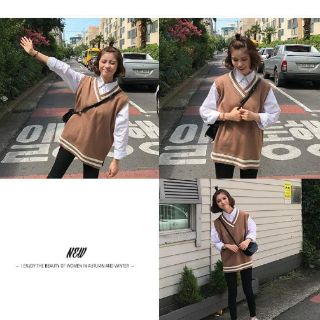 Áo gile len Hàn Quốc