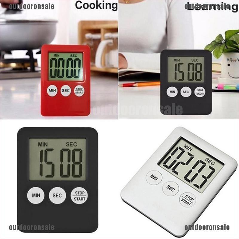 <ODOS> 1pc LCD Digital Screen Kitchen Timer Cooking Count Up Countdown Alarm Clock [hot]