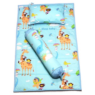Bộ Nệm Chăn Gối Cho Bé Đi Học Hình Sở Thú Sleepbaby (Bao Gồm: Tấm Trải + nằm + ôm )