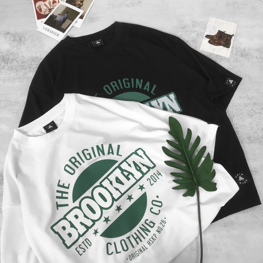 Áo phông Oversize Brooklyn, JACKLANE, Áo cộc tay Unisex Jack Lane | BigBuy360 - bigbuy360.vn