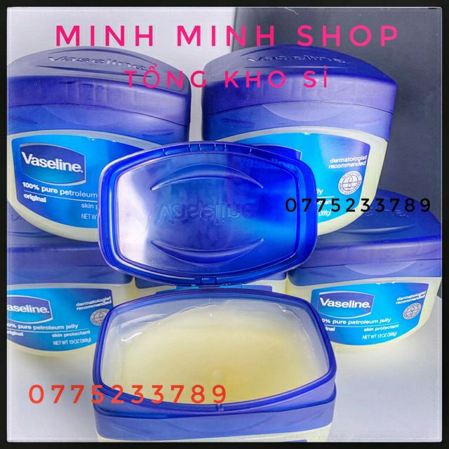 [ chuẩn mỹ 368g ] Vaseline _dưỡng ẩm ,lau mực xăm