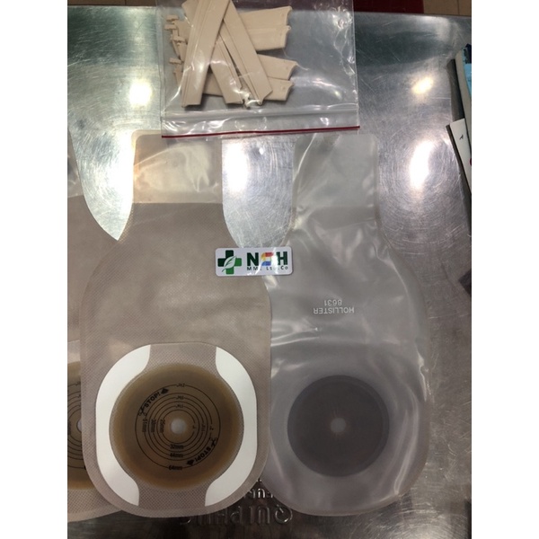 ✅ Túi hậu môn nhân tạo 1 mảnh 8631 HOLLISTER túi chứa phân một mảnh sử dụng khóa kẹp HOLLISTER 64mm 8631 Mỹ