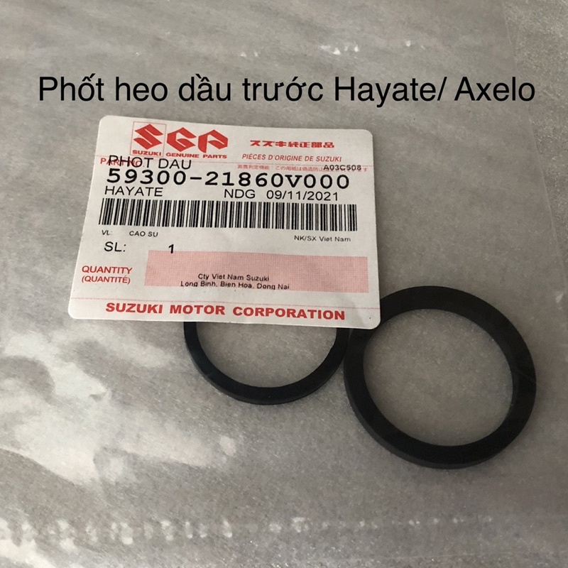 2 Cặp phốt heo dầu thắng đĩa trước Suzuki Hayate