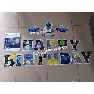 DÂY CHỮ HAPPY BIRTHDAY ❤️ DÂY CHỮ HAPPY BIRTHDAY TRANG TRÍ SINH NHẬT CHỦ ĐỀ PHI HÀNH GIA SIÊU ĐẸP- HÀNG ĐỘC