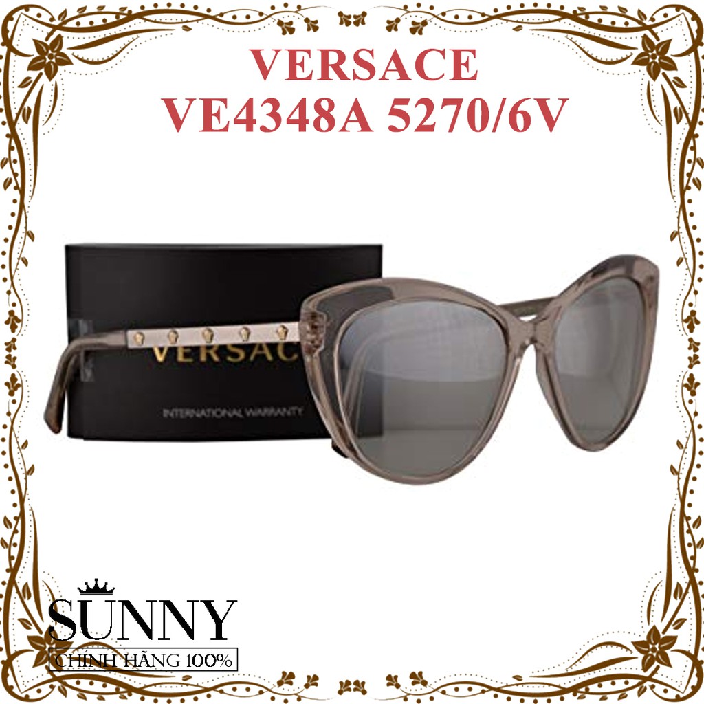 Kính mát chính hãng nam nữ Versace VE2196B 1412/8Z màu sắc thời trang, thiết kế dễ đeo bảo vệ mắt