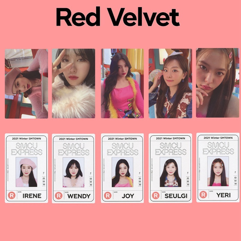 Bộ Thẻ Ảnh Lomo Hình Nhóm Nhạc Kpop Red Velvet 2021