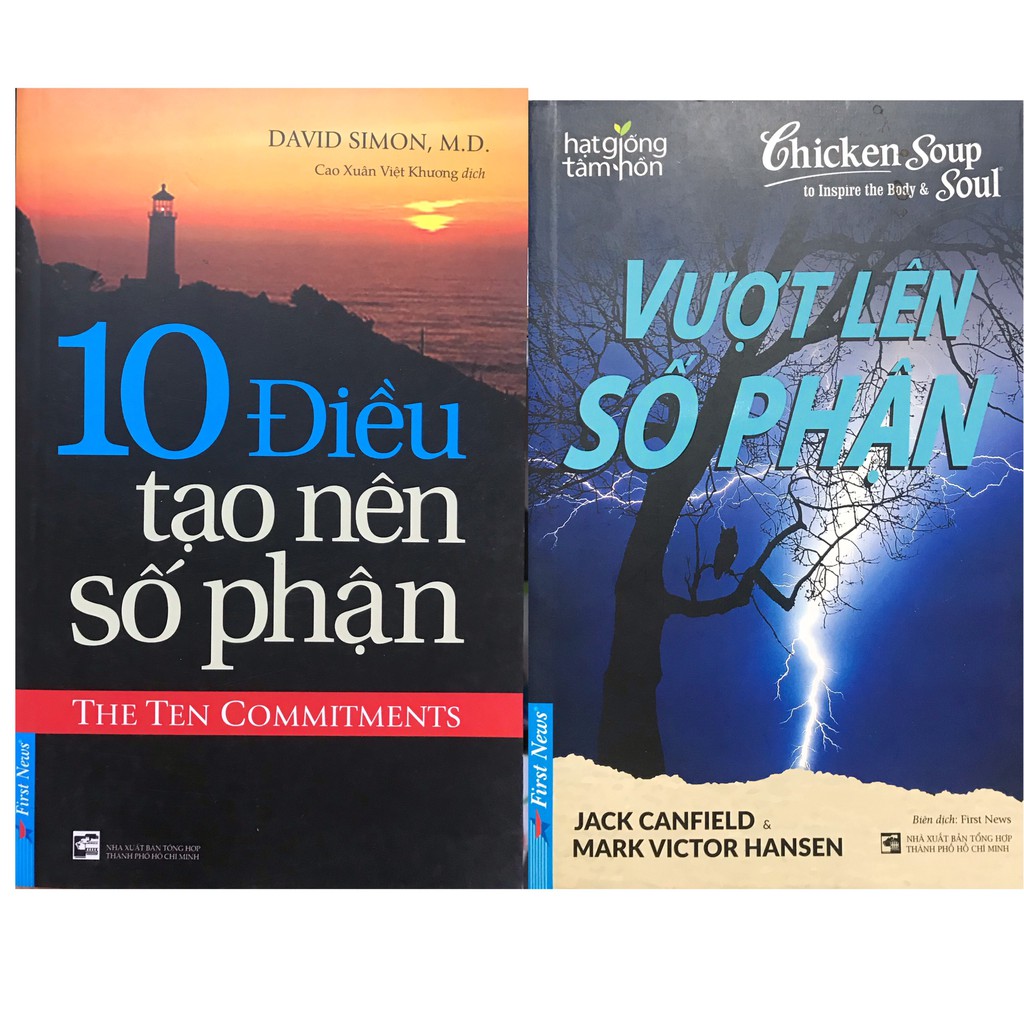 Sách -  Combo 10 điều tạo nên số phận + Vượt lên số phận