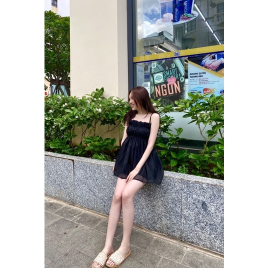 Set áo + quần dây ren form babydoll