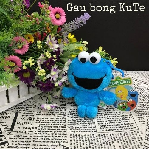 Gấu bông Mắt Lồi móc khóa