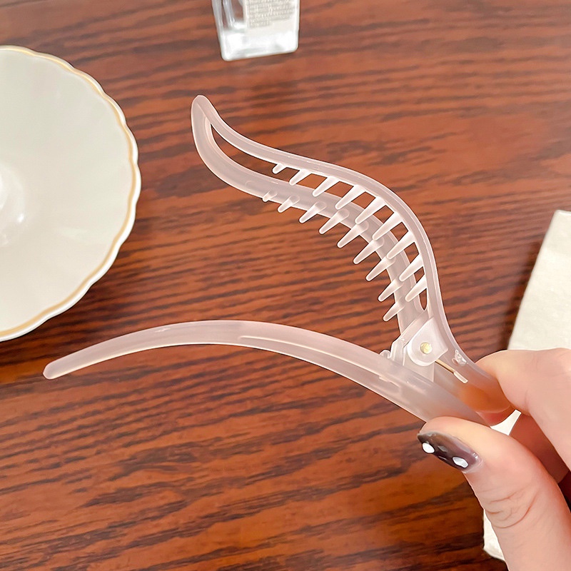 Kẹp Tóc Dạng Mỏ Vịt Bằng Acrylic Nhám Kiểu Hàn Quốc Thời Trang Dành Cho Nữ