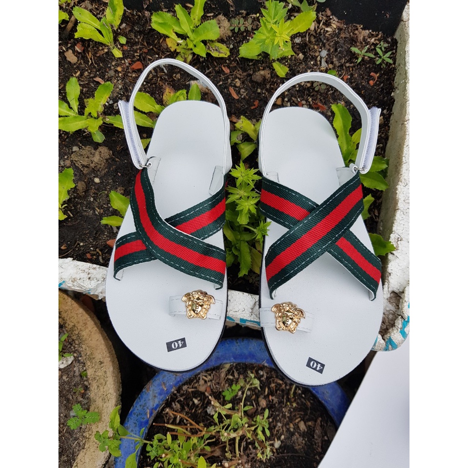 Sandal chíp chíp dép xăng đan nam nữ đế trắng quai dù