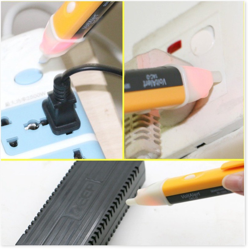 Bút thử điện SALE ️ Bút thử điện loại rẻ, không cần chạm bút vào ổ điện hay dây điện, dễ dàng sử dụng, an toàn 5382