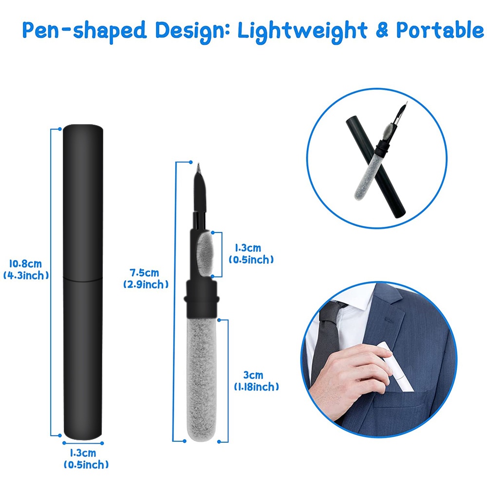 [Mới] Bút Làm Sạch Tai Nghe Bluetooth / Ống Kính Máy Ảnh / Điện Thoại Đa Năng Chống Tắc Nghẽn