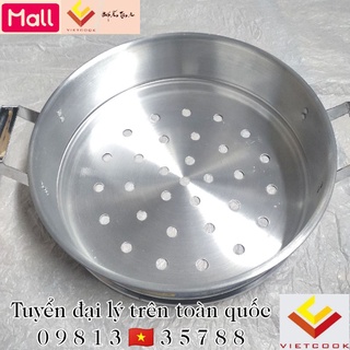 [VIETCOOK OFFICIAL] Ngăn xửng hấp bánh bao nhôm Mạnh Hùng size 34, 36, 38, 40, 42, 46, 48, 50, 60 cm