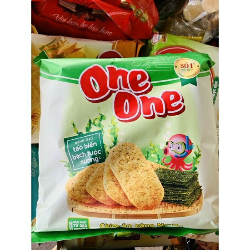 bánh gạo one one tảo biển bạch tuộc nướng 104g