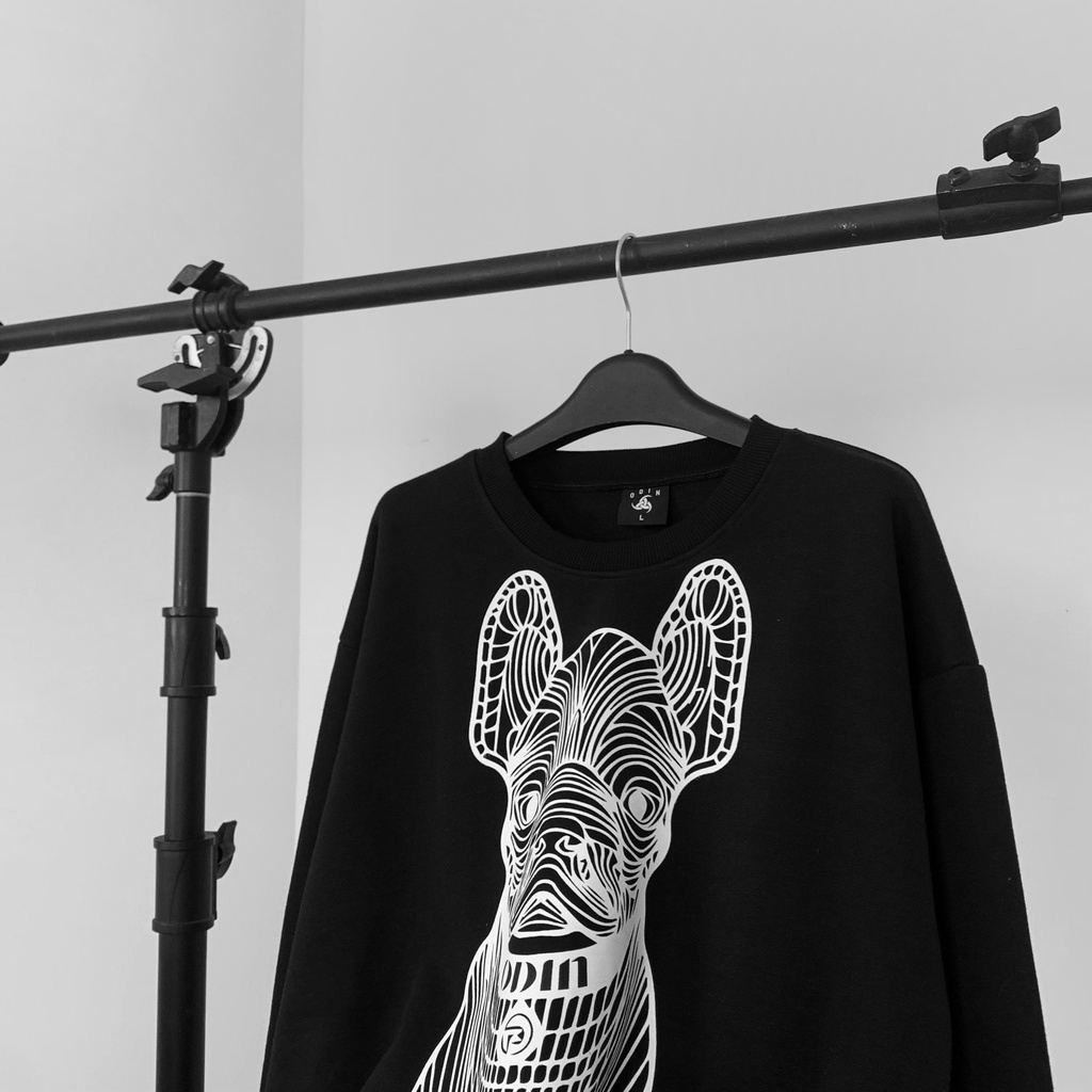 Áo Sweater OD Oversize Psychedelic Dog, áo nỉ dài tay Unisex ODIN CLOTHING | BigBuy360 - bigbuy360.vn