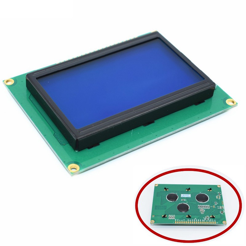 12864 128x64 Dots Graphic Blue Color Backlight LCD Display ule for arduino