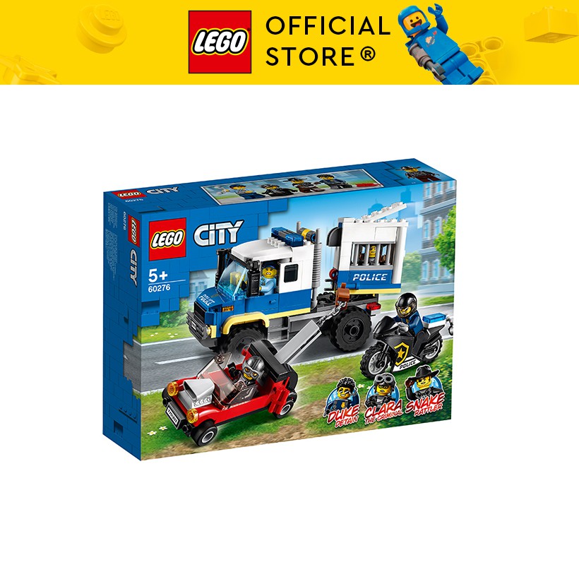 LEGO CITY 60276 Xe Cảnh Sát Vận Chuyển Tội Phạm ( 244 Chi tiết) Bộ gạch đồ chơi lắp ráp sáng tạo