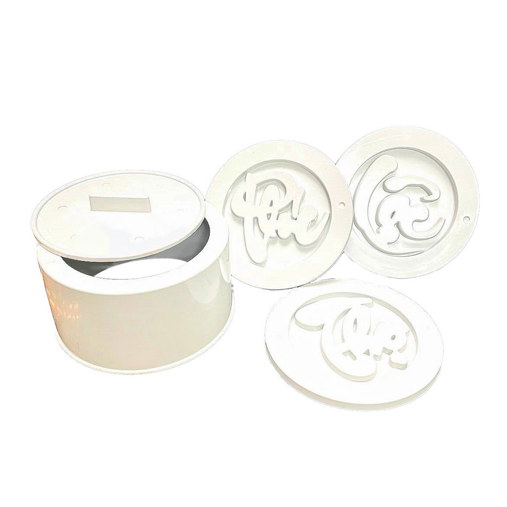 Dụng cụ nhà bếp khuân xôi chữ Phúc Lộc Thọ 4 chi tiết chất liệu nhựa cao cấp chịu nóng tốt size 12x7 cm MiibooShi S090