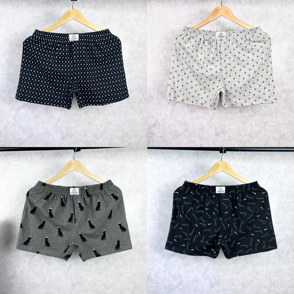 Quần đùi thun nam mặc ngủ thun cotton thoáng mát (từ 45-90kg)