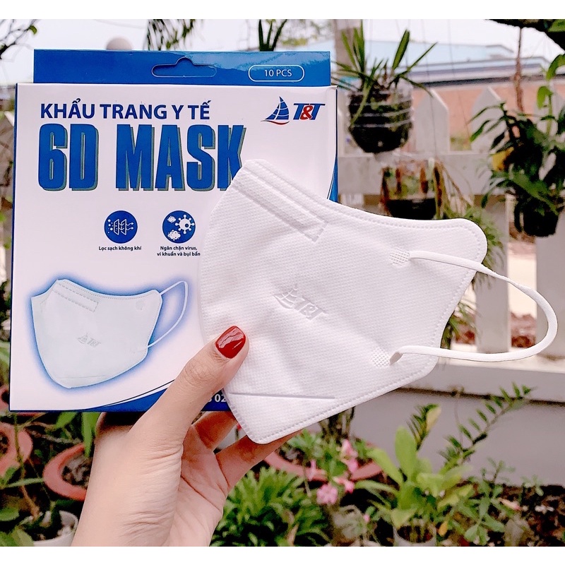 [Mã COSDAY giảm 8% đơn 150K] 10 Cái Khẩu Trang y tế 6D Mask - chính hãng T&T MASK | BigBuy360 - bigbuy360.vn